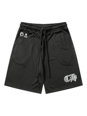 Chrome Hearts logo-patch shorts