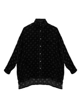 Chrome Hearts Mahal Kita monogram cross velvet shirt