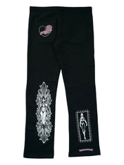 Chrome Hearts Deadly Doll graphic track pants