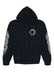 Chrome Hearts Hearts Horse Shoe Floral long-sleeve hoodie