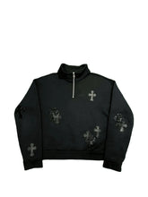 Chrome Hearts Cross-patch quarter-zip sweater