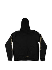 Chrome Hearts vertical-logo zip-up hoodie