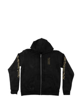 Chrome Hearts vertical-logo zip-up hoodie