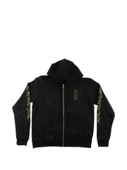 Chrome Hearts vertical-logo zip-up hoodie