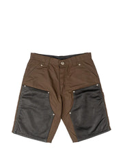 Chrome Hearts leather-panelled carpenter shorts