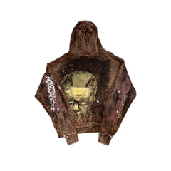 Hellstar Hoodie Brown Graffiti