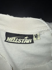 Hellstar Tee White Star Face Rhinestone
