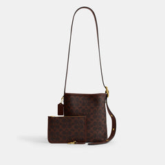 Bleecker Bucket Bag 21 In Signature Canvas