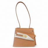 Kelly Desordre 20cm Sellier double-sided Epsom original palm print leather ck37 golden brown Gold gold buckle GHW top hand sewing