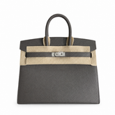 Birkin 25 Sellier 8F Etain Epsom Silver Hardware