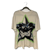 Hellstar Tee White Star Face Rhinestone