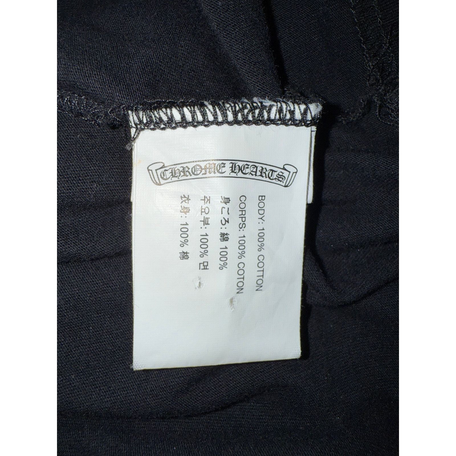 Chrome Hearts L/S Tee Black/Pink Hollywood