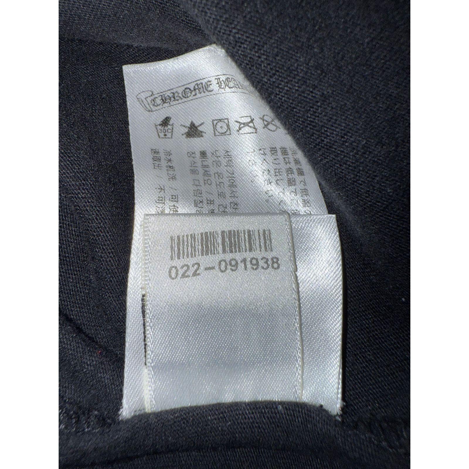 Chrome Hearts L/S Tee Black Cross Sleeve Print