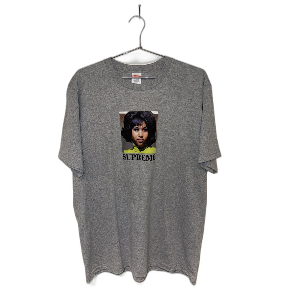 Supreme Tee Gray Aretha Franklin