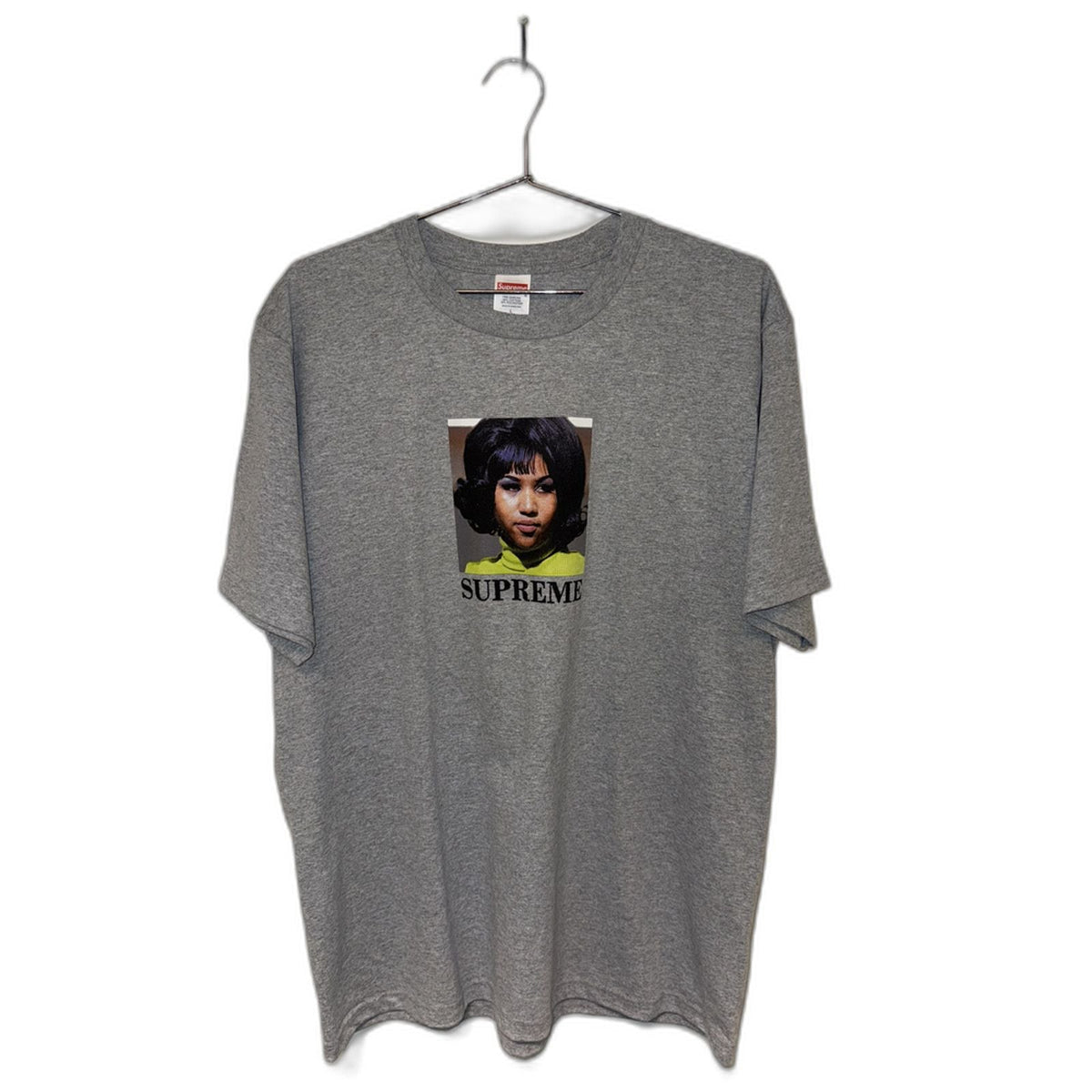 Supreme Tee Gray Aretha Franklin