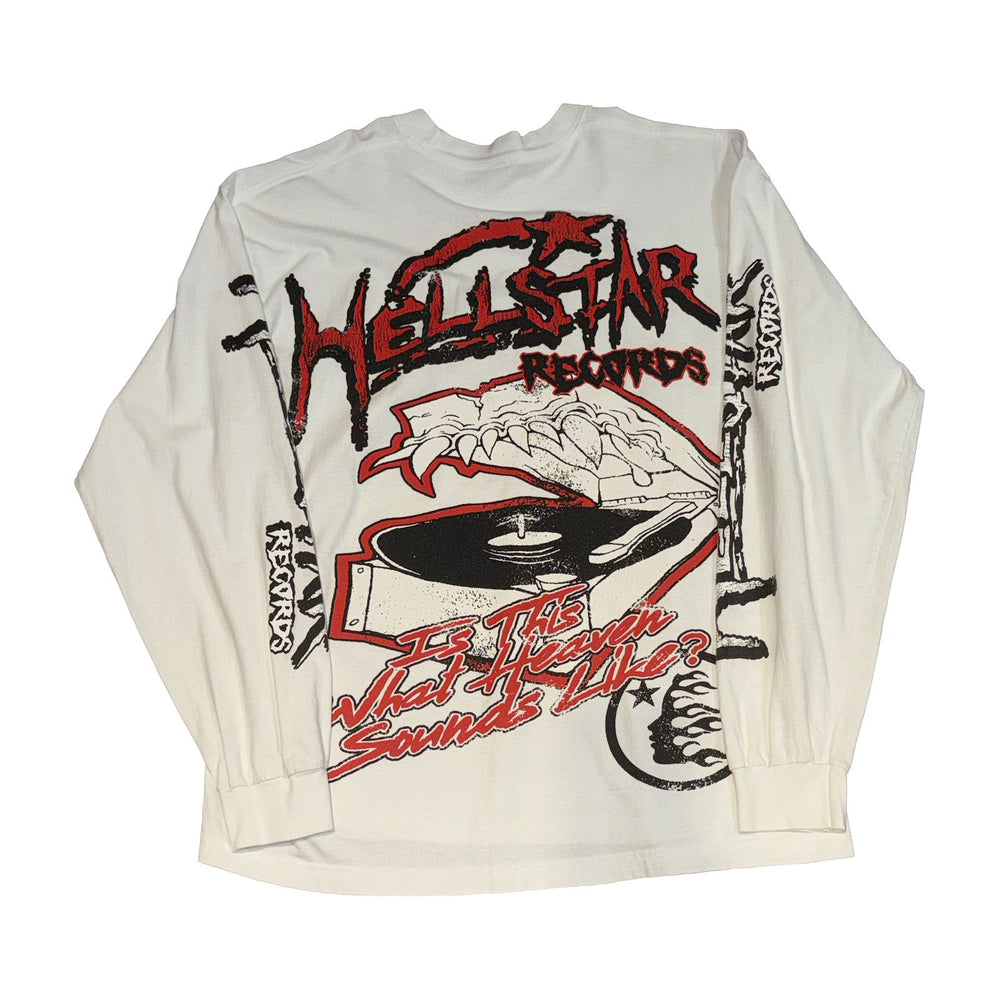 Hellstar L/S Tee White Records