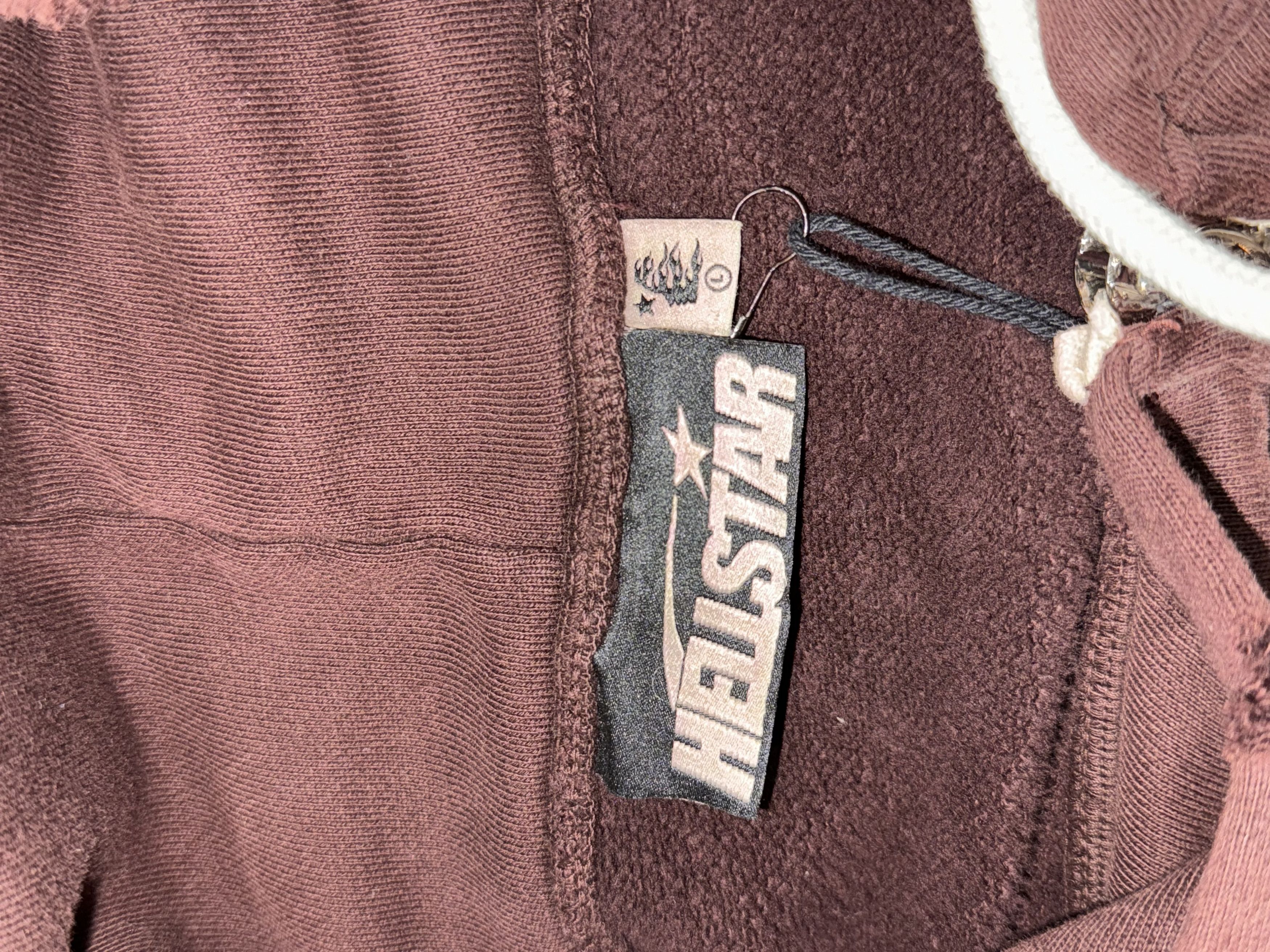 Hellstar Zip-Up Brown Tribal Flame