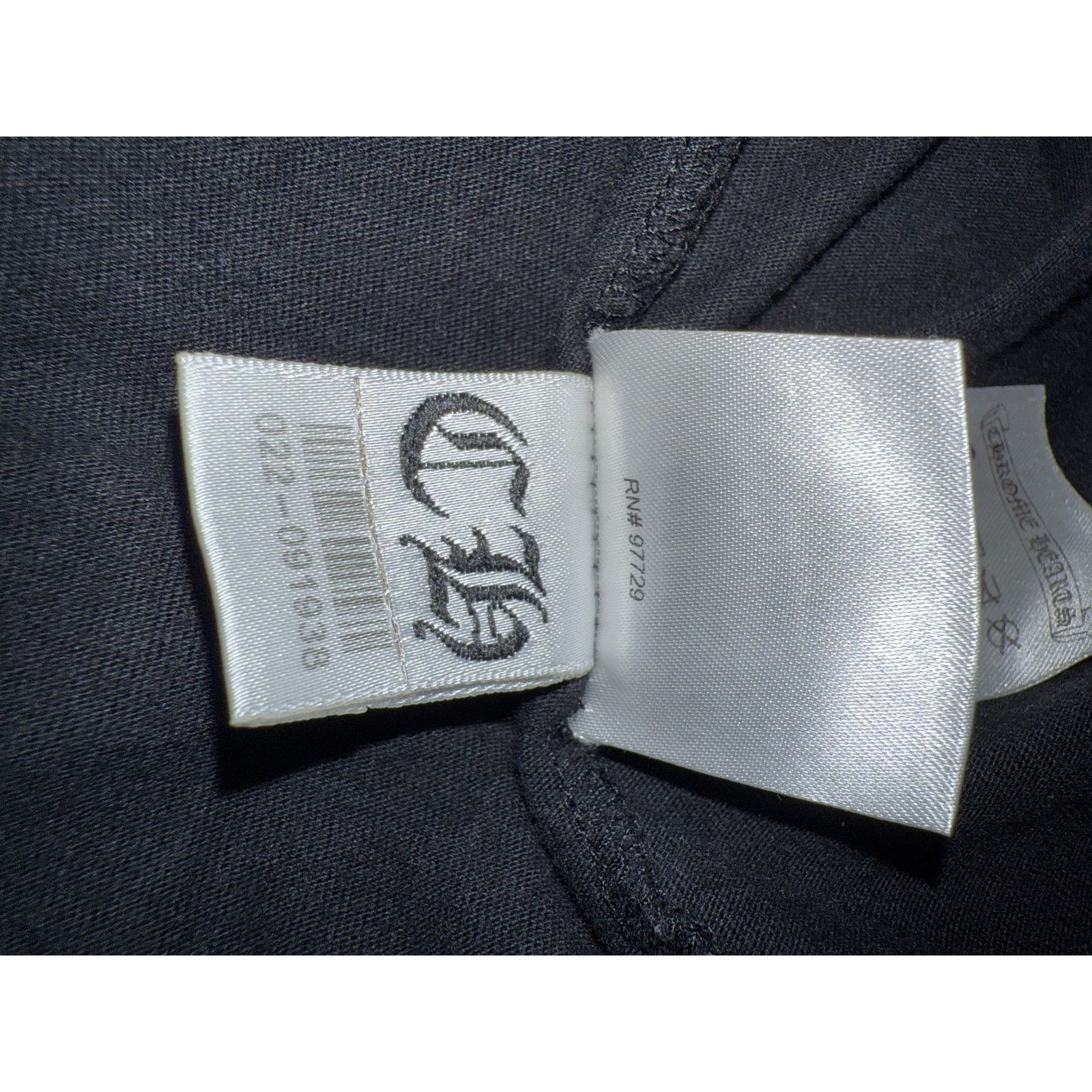 Chrome Hearts L/S Tee Black Cross Sleeve Print