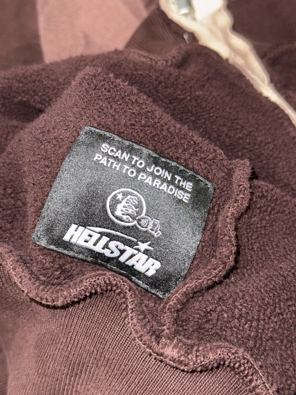 Hellstar Zip-Up Brown Tribal Flame