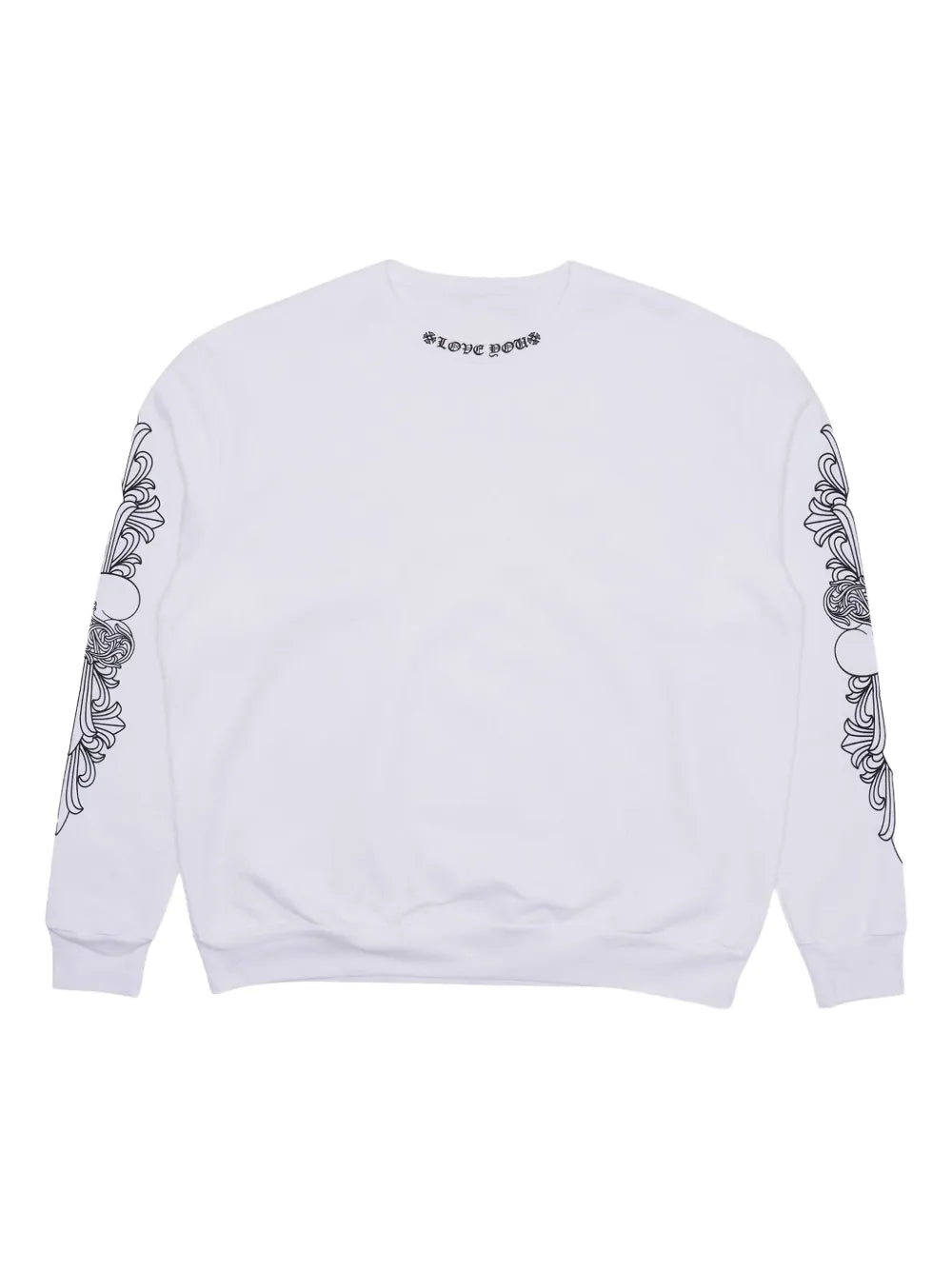 Chrome Hearts floral-print crew-neck sweatshirt