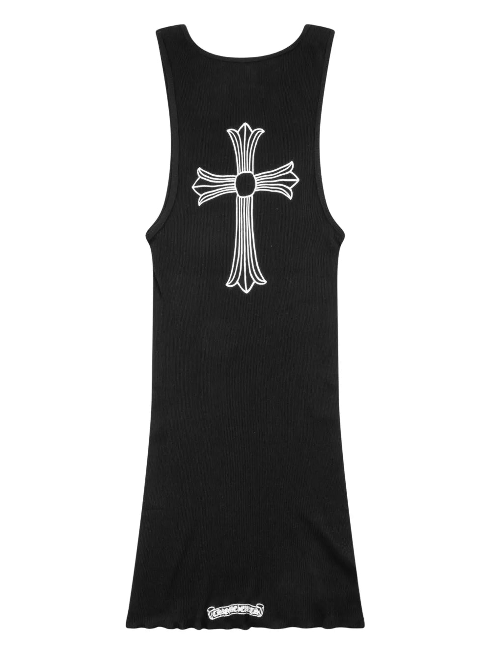 Chrome Hearts logo-print fine-ribbed tank top