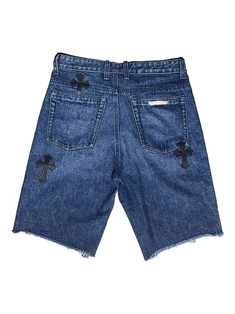 Chrome Hearts patch-detail denim shorts