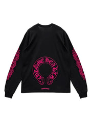 Chrome Hearts horseshoe-print long-sleeve top