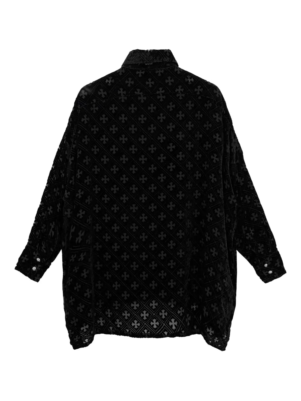 Chrome Hearts Mahal Kita monogram cross velvet shirt