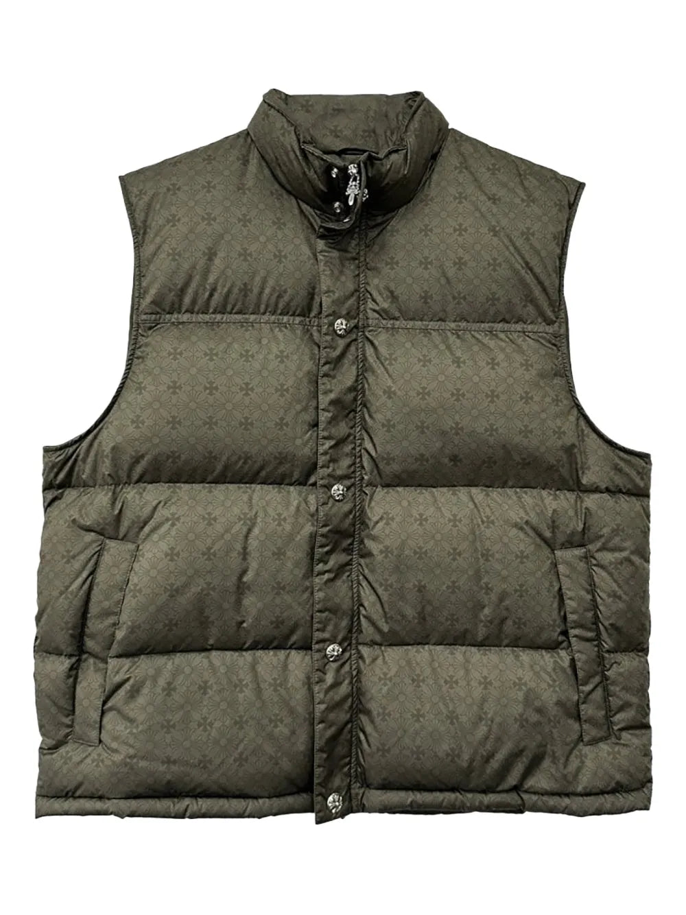 Chrome Hearts monogram-pattern padded gilet