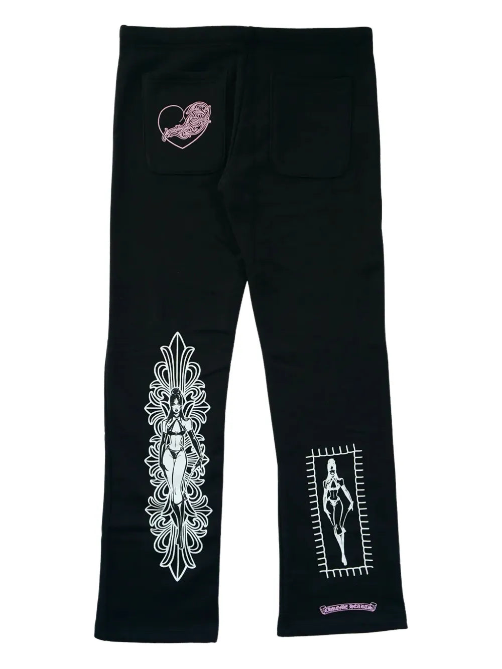 Chrome Hearts Deadly Doll graphic track pants