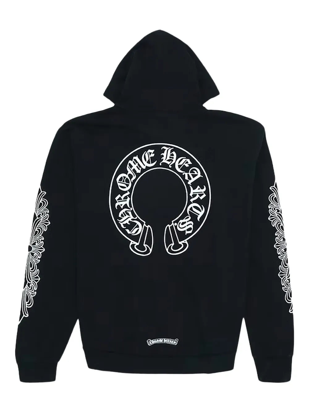 Chrome Hearts Hearts Horse Shoe Floral long-sleeve hoodie