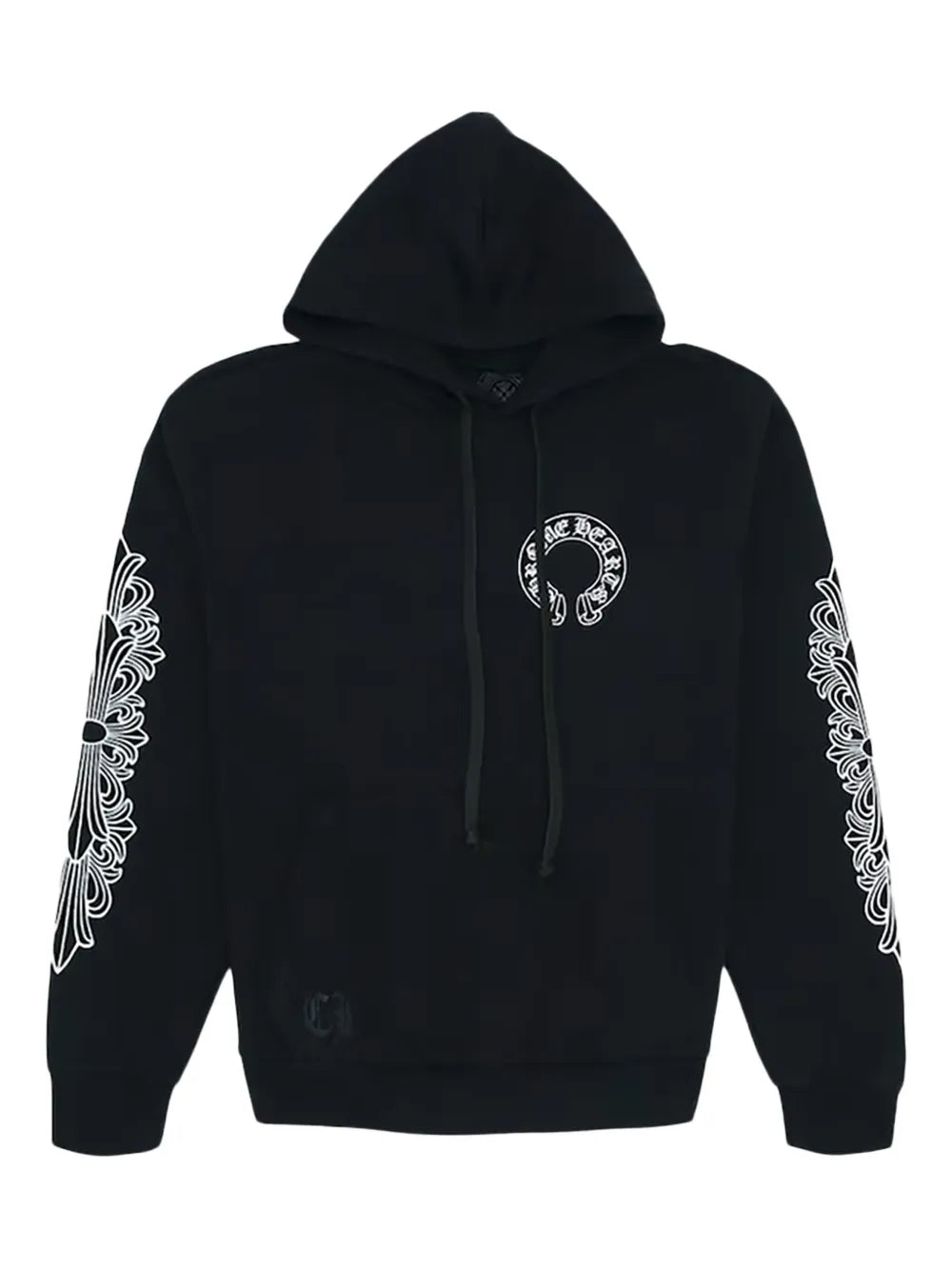 Chrome Hearts Hearts Horse Shoe Floral long-sleeve hoodie