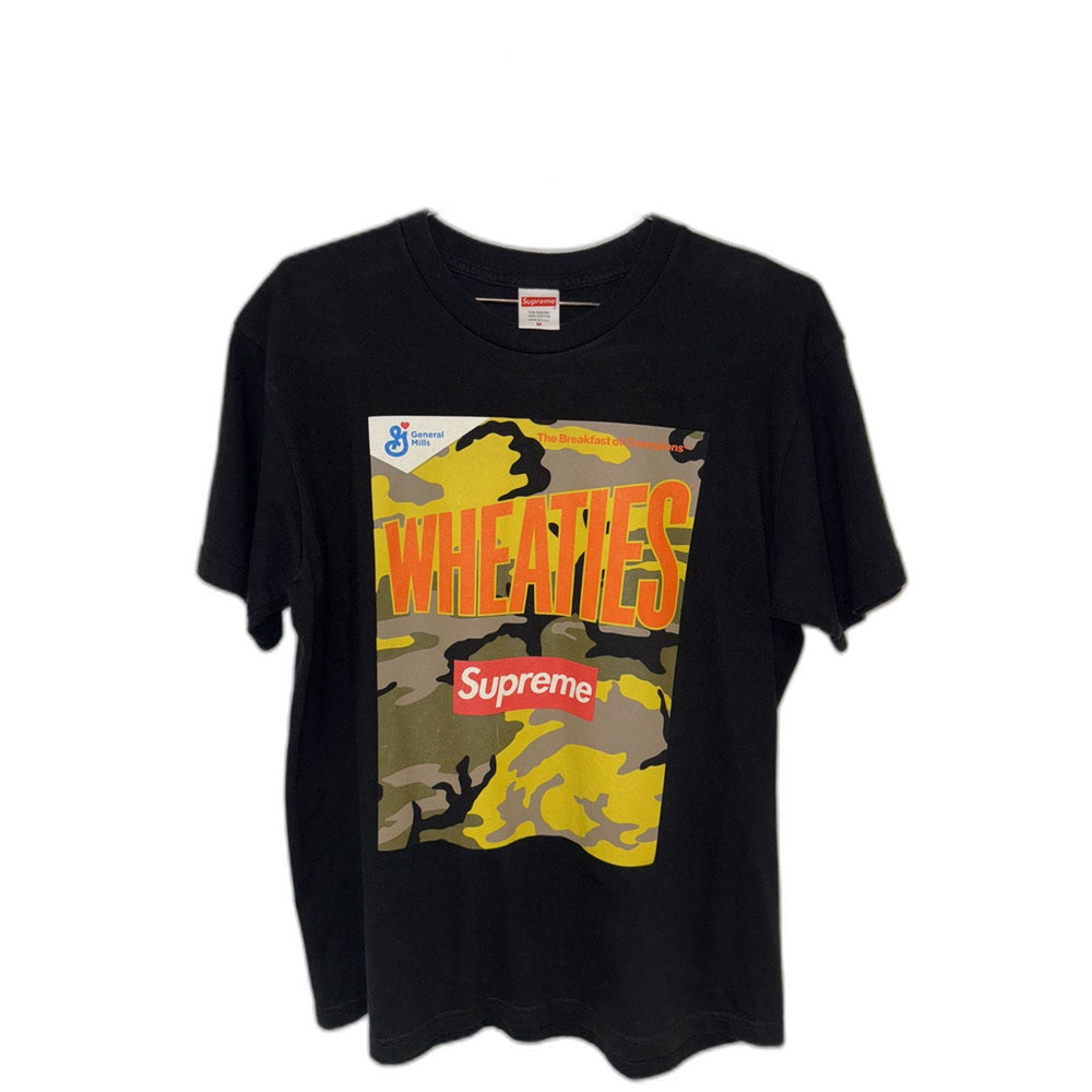 Supreme Tee Black Wheaties