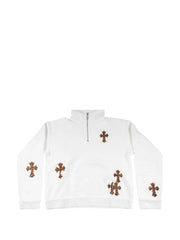 Chrome Hearts leopard-print cross patch sweatshirt