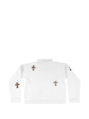 Chrome Hearts leopard-print cross patch sweatshirt