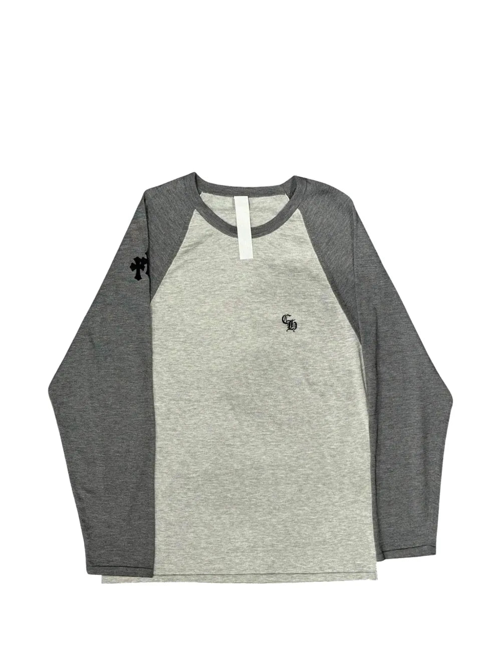 Chrome Hearts Henley Baseball 3 cross-patch T-shirt