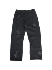 Chrome Hearts Cross-patch track pants