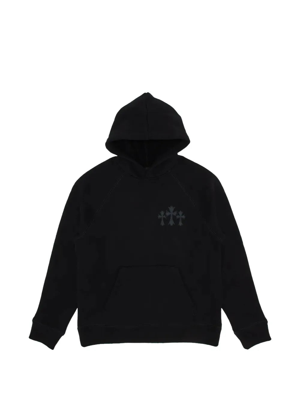 Chrome Hearts logo-embroidery hoodie