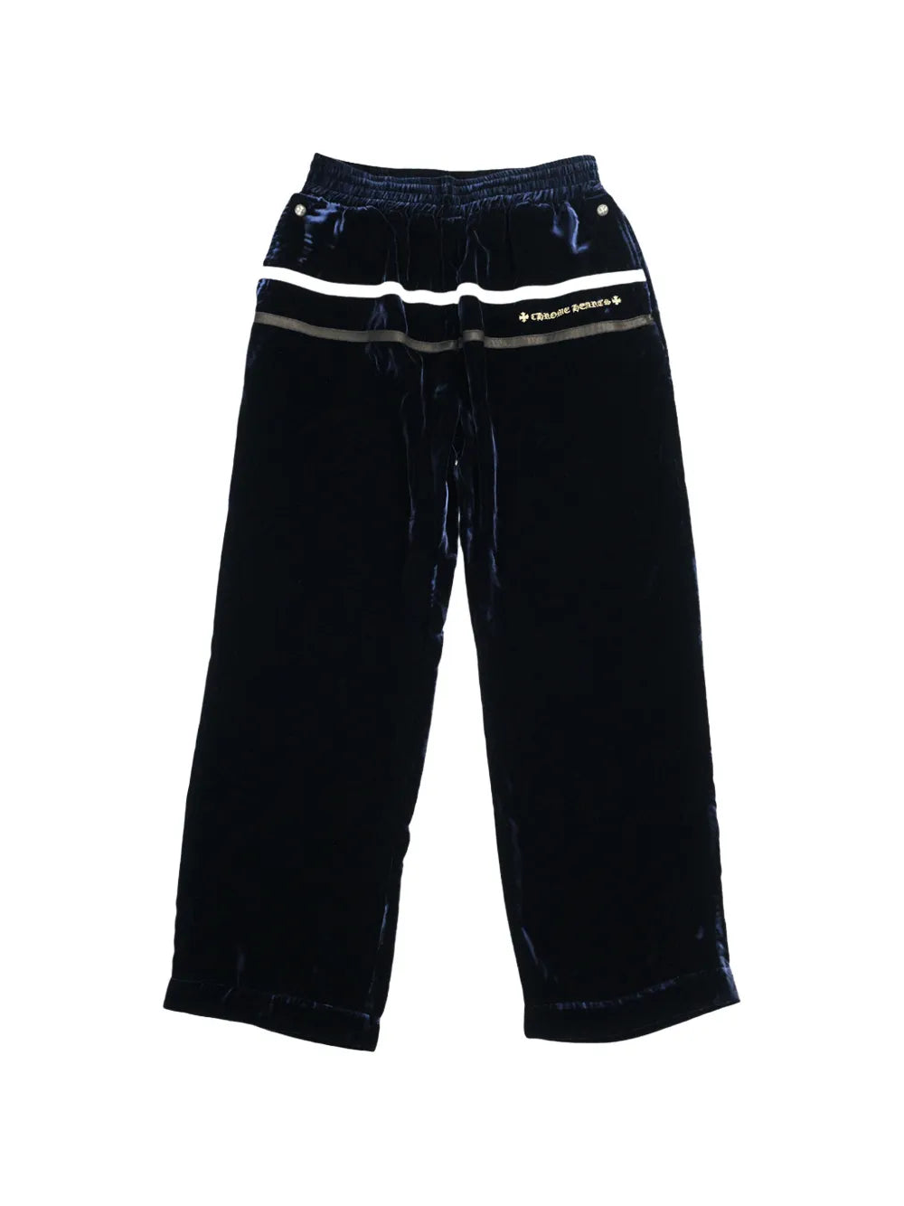 Chrome Hearts So It Goes velour pants navy