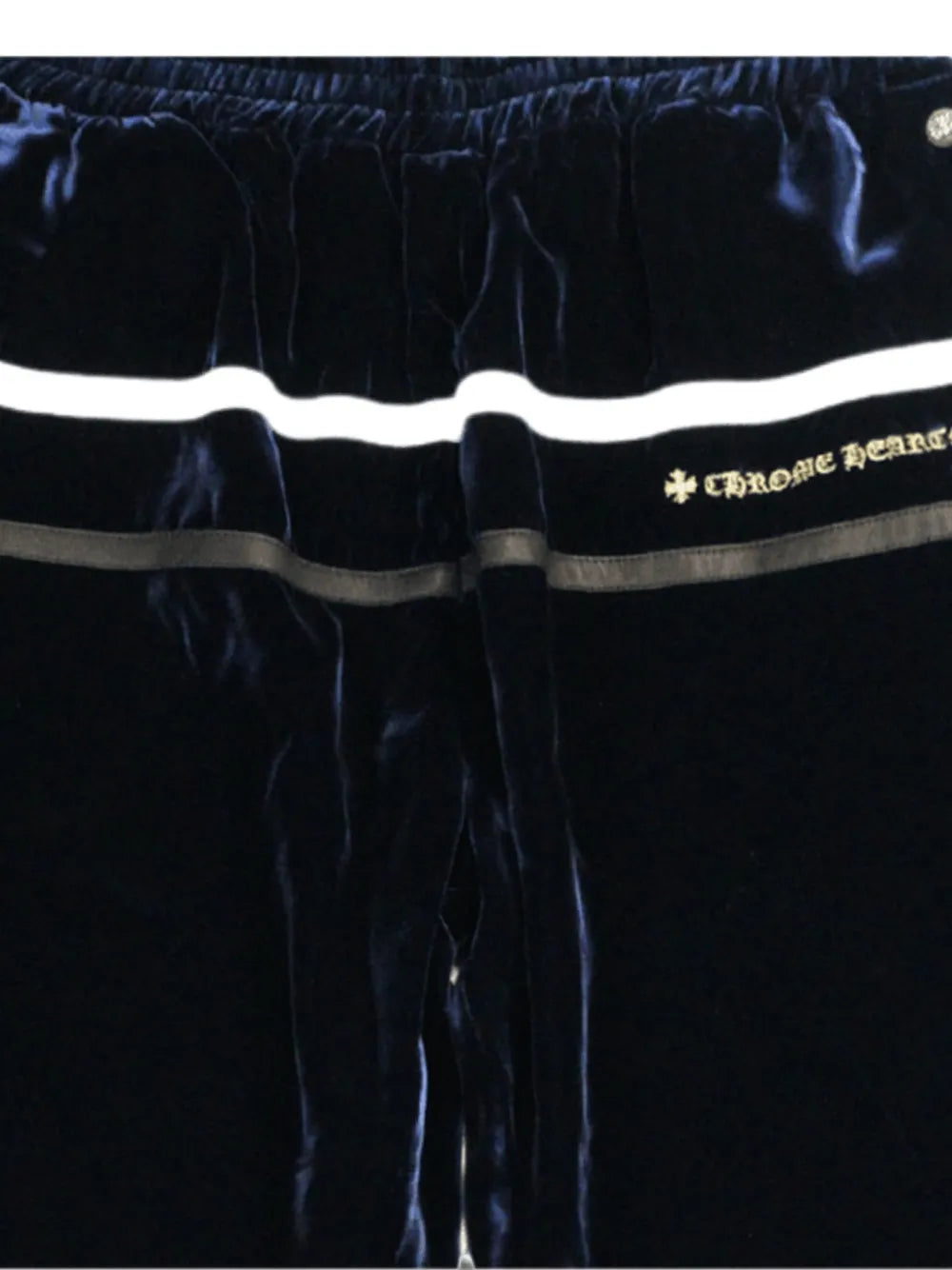 Chrome Hearts So It Goes velour pants navy