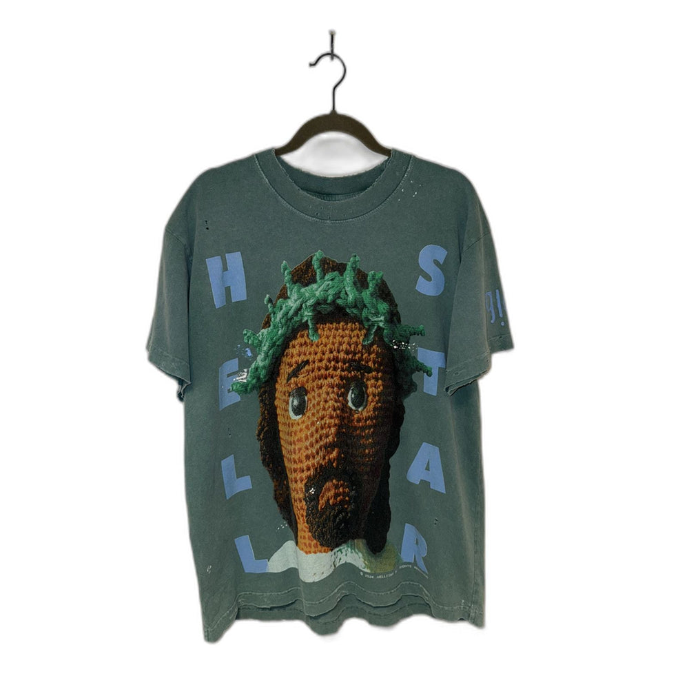 Hellstar Tee Green Jesus Puppet