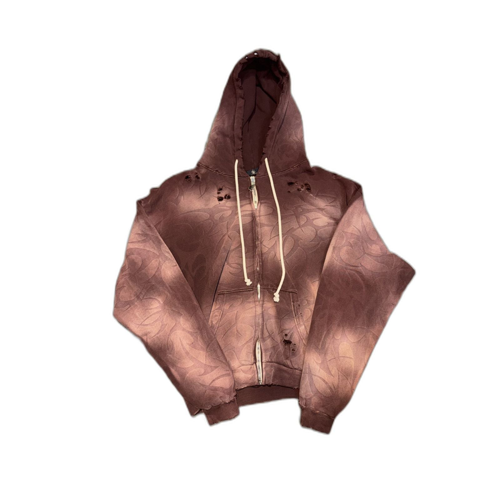 Hellstar Zip-Up Brown Tribal Flame
