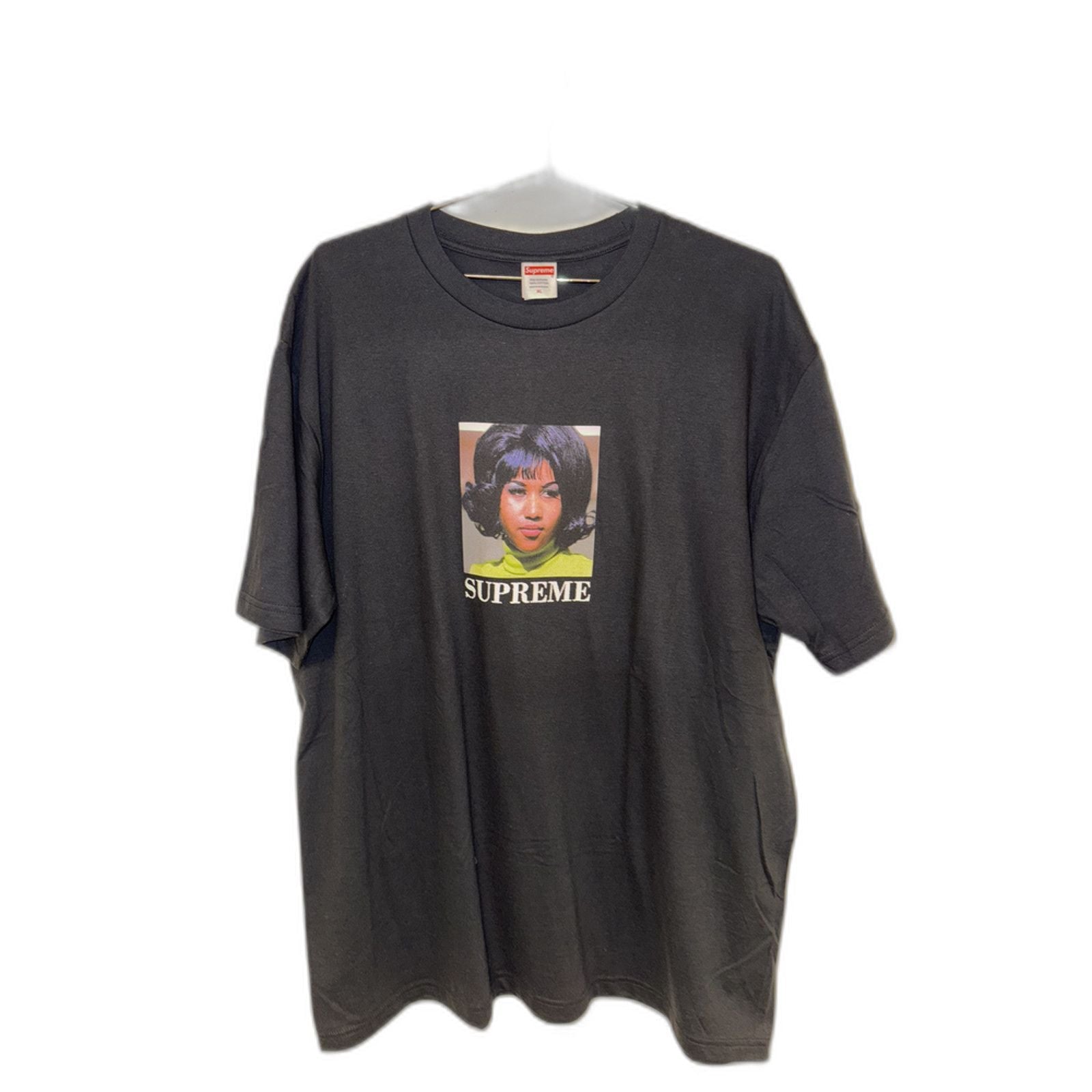 Supreme Tee Black Aretha Franklin