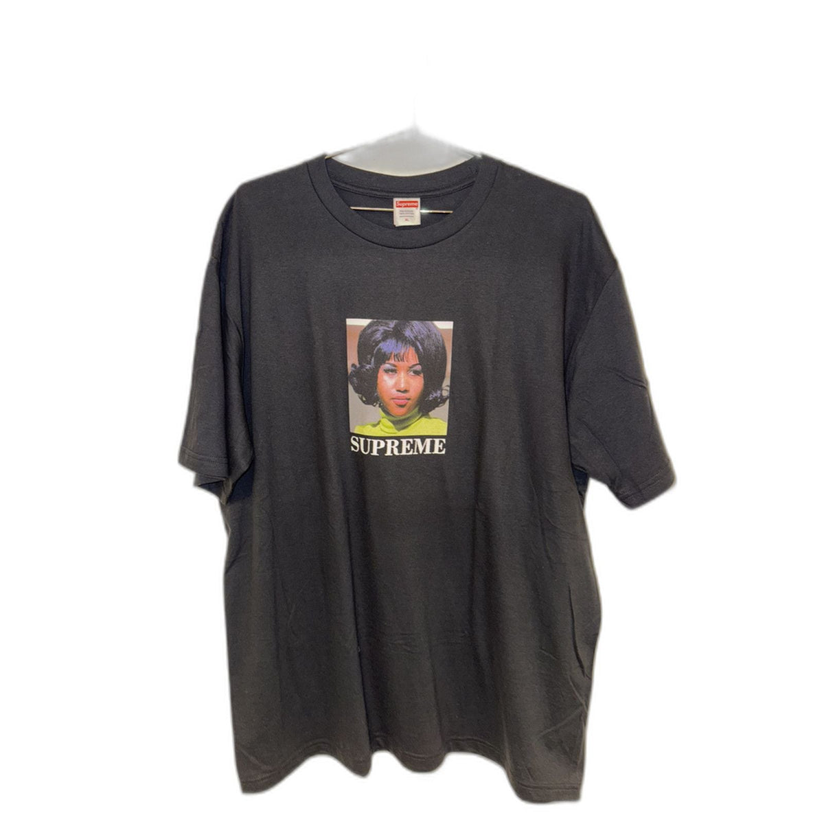Supreme Tee Black Aretha Franklin
