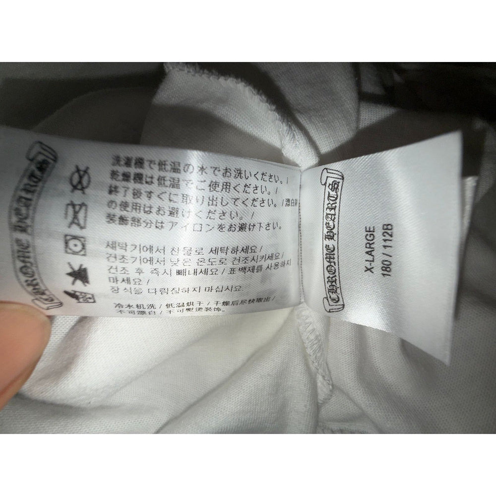 Chrome Hearts L/S Tee White Pink Skull FOTI