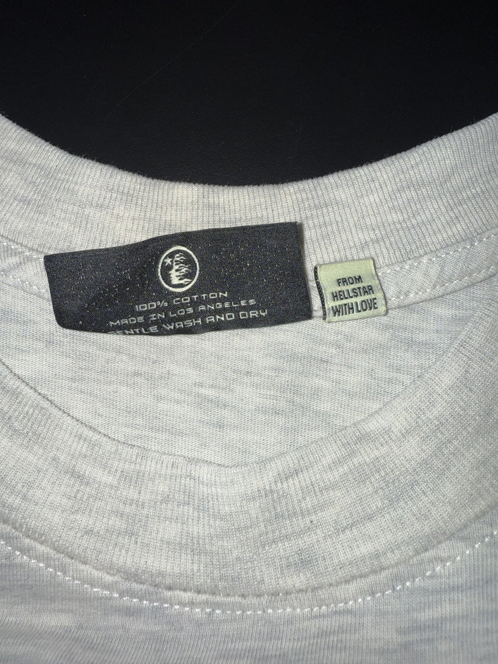 Hellstar Tee Heather Gray P2P Cross Purple/Green