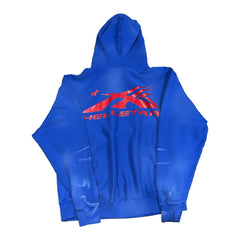 Hellstar Hoodie Blue Sports Red Gel