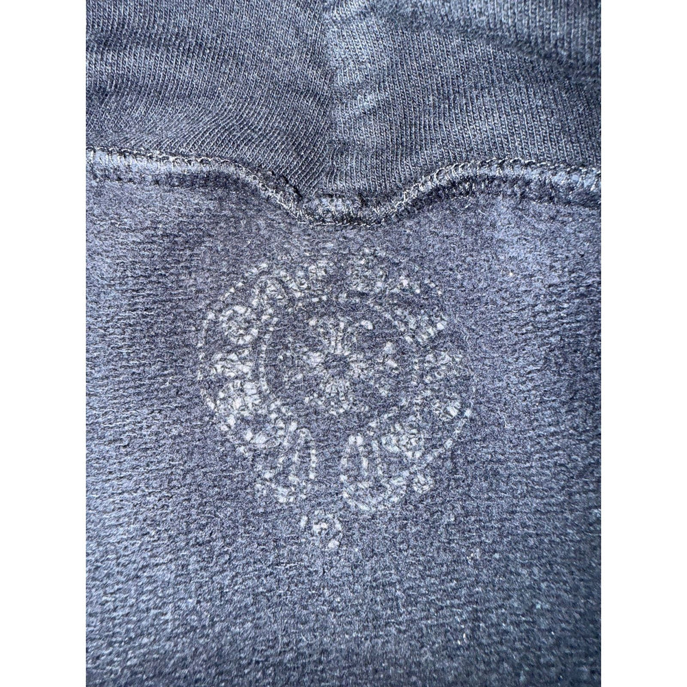 Chrome Hearts Hoodie Black Horseshoe Floral Sleeve