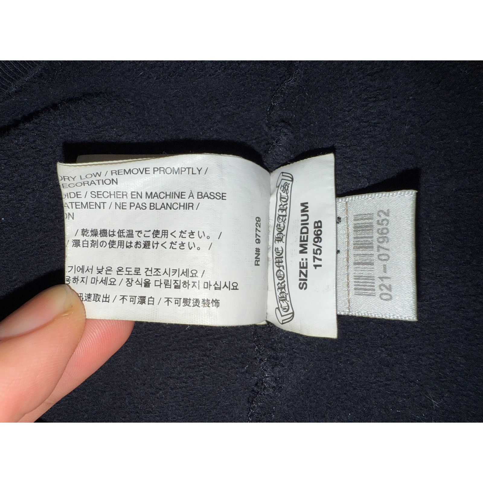 Chrome Hearts Hoodie Black Horseshoe Floral Sleeve