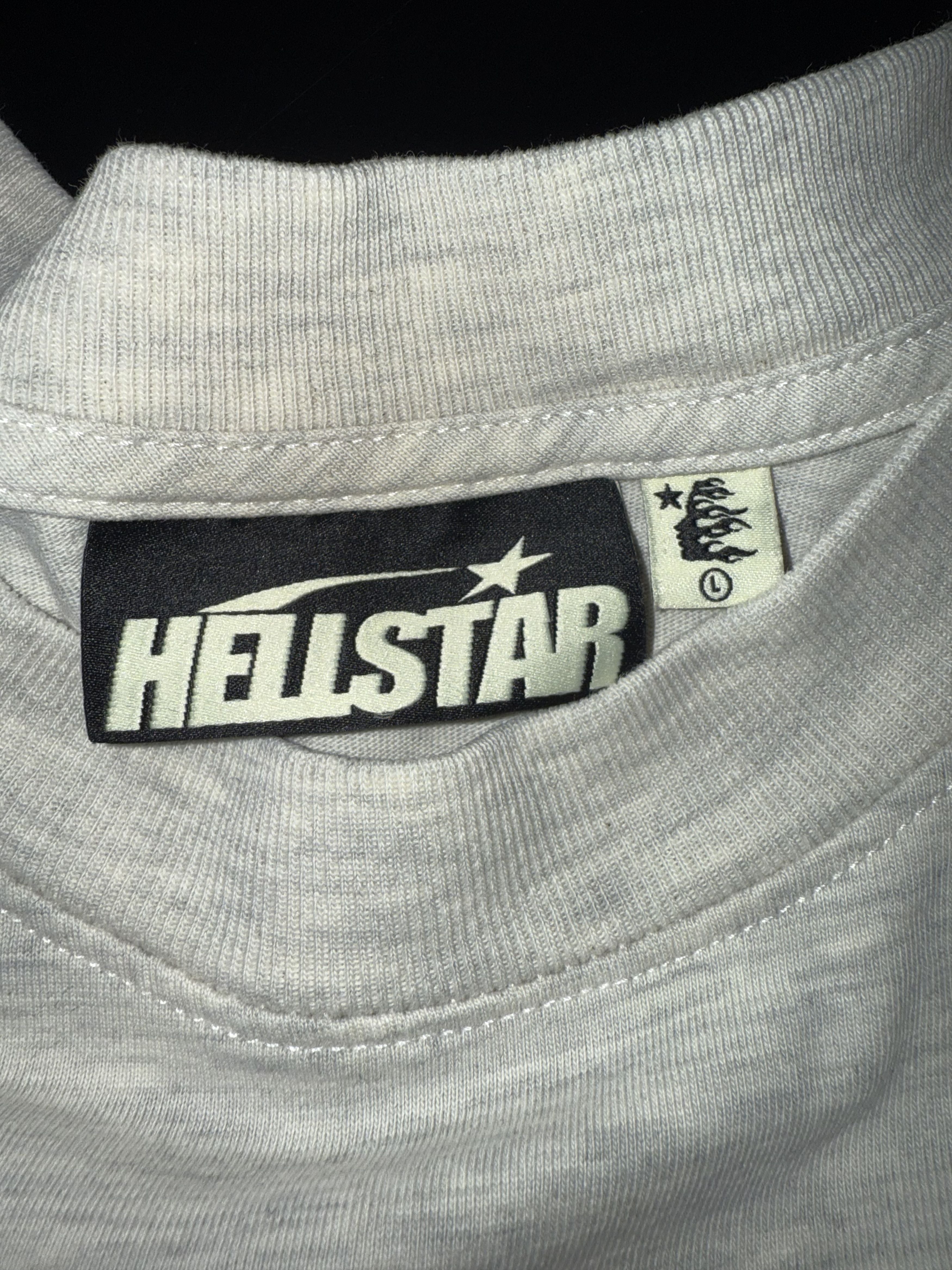 Hellstar Tee Heather Gray P2P Cross Purple/Green